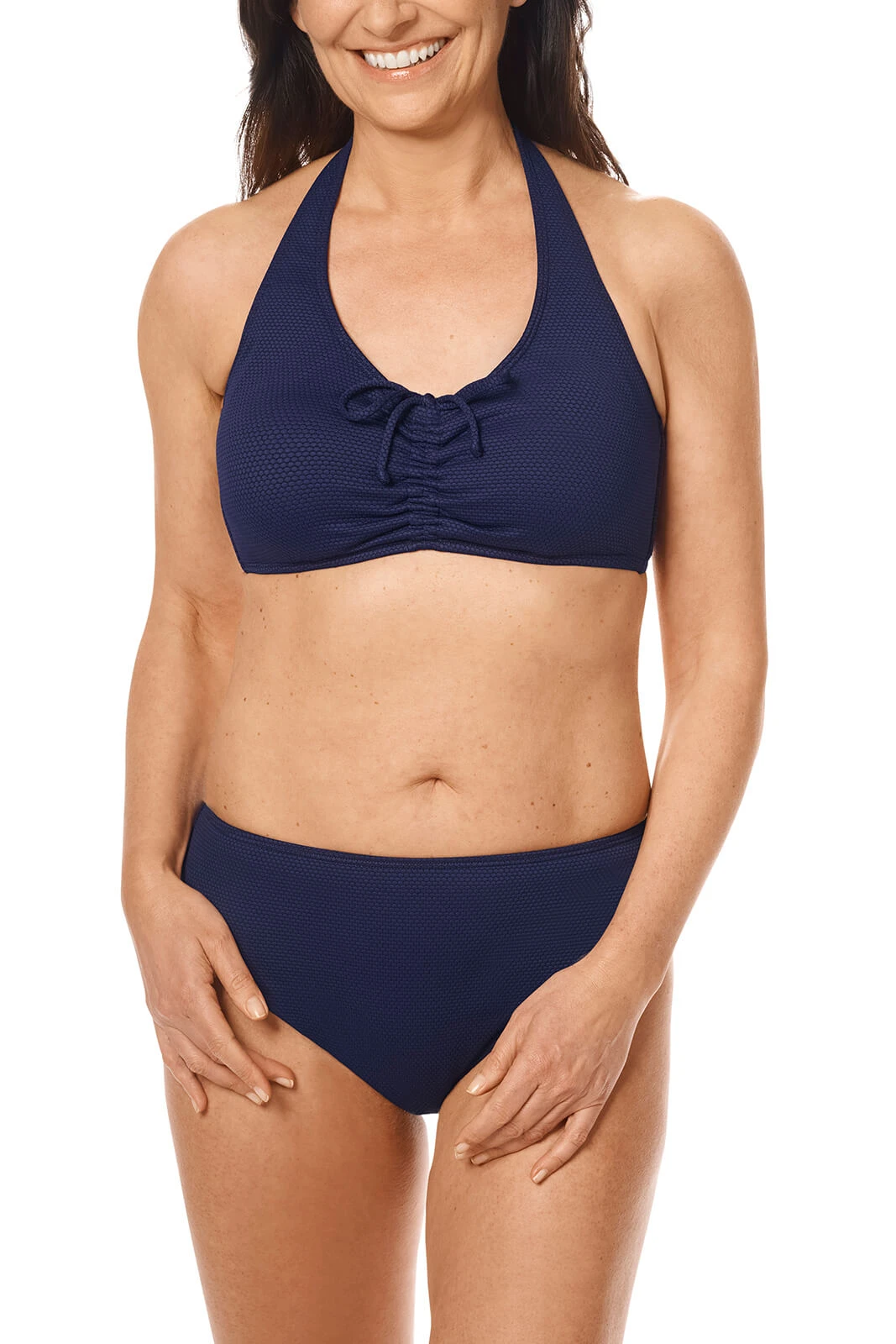 Tulum Bikini Bottoms - blue  Pocketed Mastectomy Swimwear