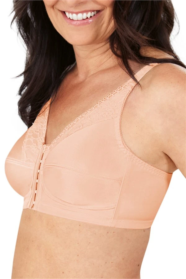 Amoena Nancy Wirefree Front Fastening Mastectomy Bra - Light Sand 4473 –  Breast Care Victoria