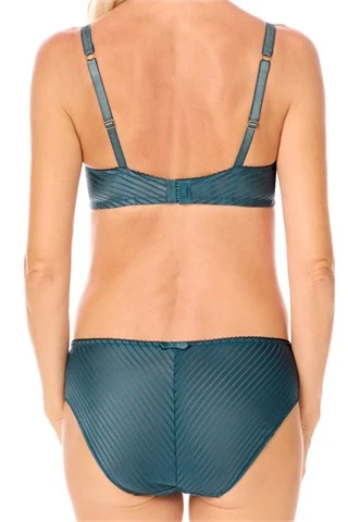 Amoena Karolina Padded Non-Wired Mastectomy Bra- dark teal/sand - 44895