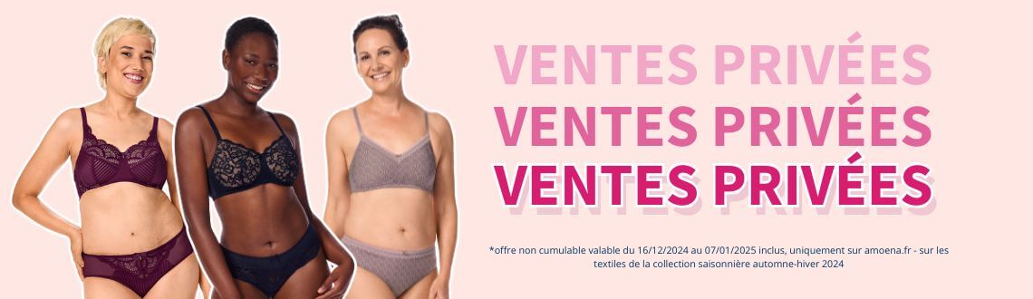 Ventes privées : -30% sur la lingerie saisonnière