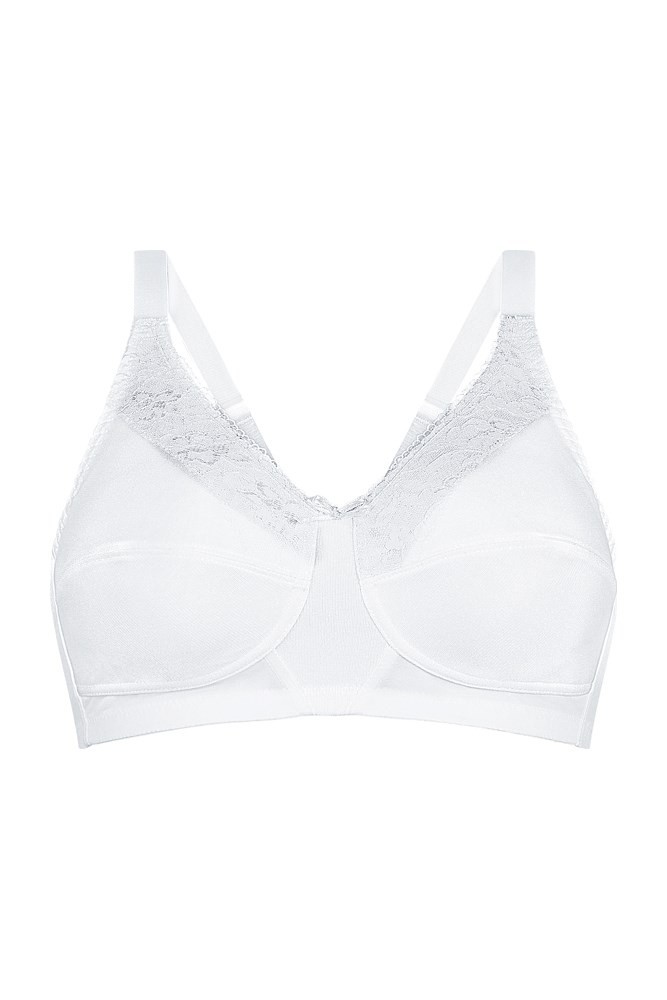 Amoena Dorothy Wire-Free Bra, Soft Cup, Size 34AA, White Ref