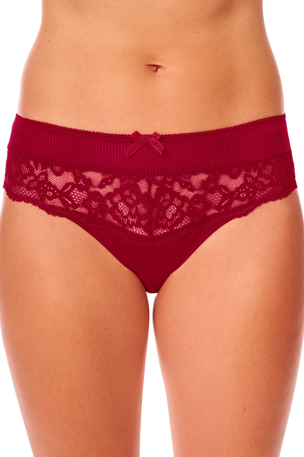 Calvin Klein Curve Embossed Icon cotton blend lingerie set in red