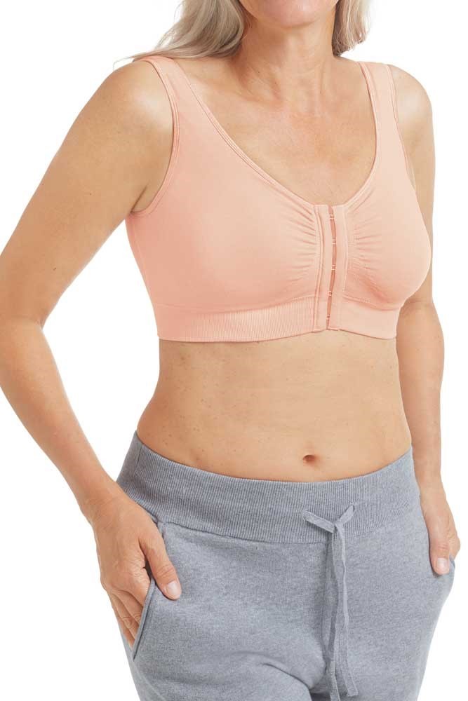Fruit of The Loom Women's Front Close Sports Bra White/blushing Rose Size 36  1 for sale online