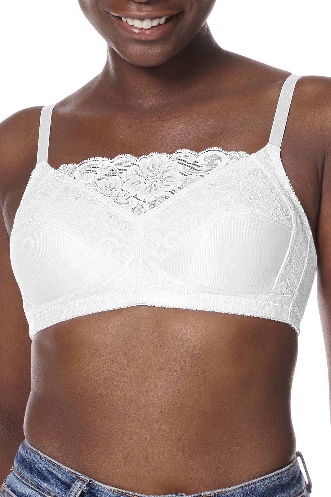 Brand Name CAMI TOP + UNDERWIRE Bra 40C (Stretch-Lace) COMFORT White NEW  SEALED - International Society of Hypertension
