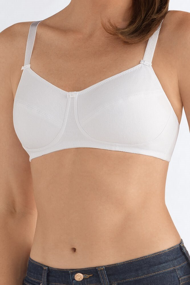 Amoena® Ruth Cotton Wire-Free Bra  Wire free bras, Everyday bra, Breast  forms