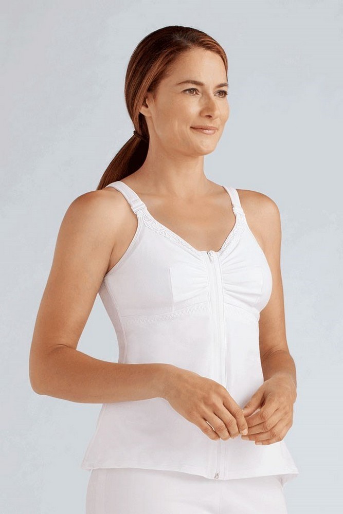 Buy White Hannah Breast Surgery Recovery Camisole Online, Amoena UK