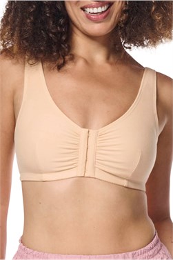 Fleur Wire-Free Bra - front-closure leisure bra - 44671