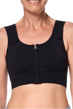 Pamela Seamless Post-Surgical Bra - zip-front closure compression bra with high pressure level - 45011