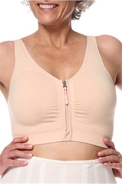 Emilia Comfort Wire-Free Front Closure Bra - zip-front closure comfort bra - 45012