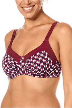 HUIOP Mastectomy Swimsuits with Pockets Women Padded Push-up Bra