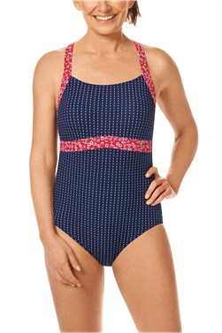 Front Skirted One-Piece Mastectomy Swimsuit w/ Prosthesis Pockets –  Swimsuits Just For Us