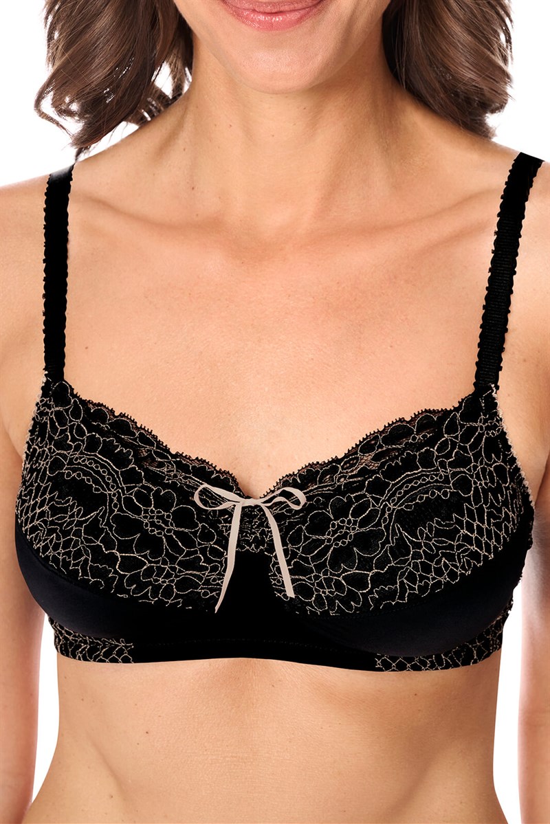 Buy Non-Padded Non-Wired Full Cup Multiway Balconette Bra in Black
