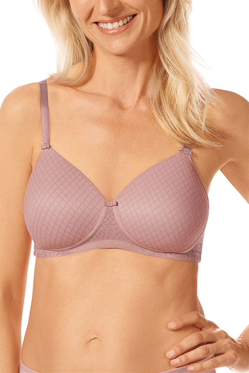 Buy Dark Pink Recycled Lace Full Cup Non Padded Bra 38C | Bras | Argos