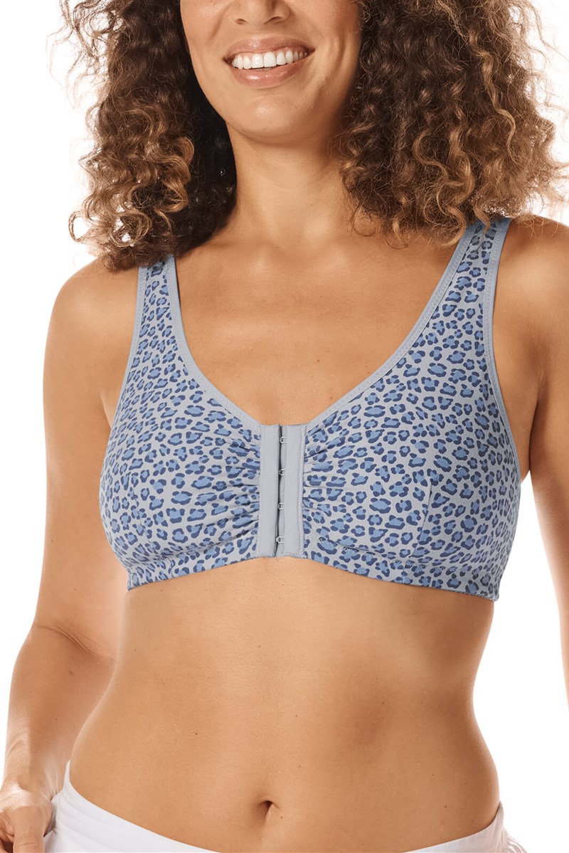 Amoena Womens Frances Front-Close Wire-Free Comfort Bra Style-2128 