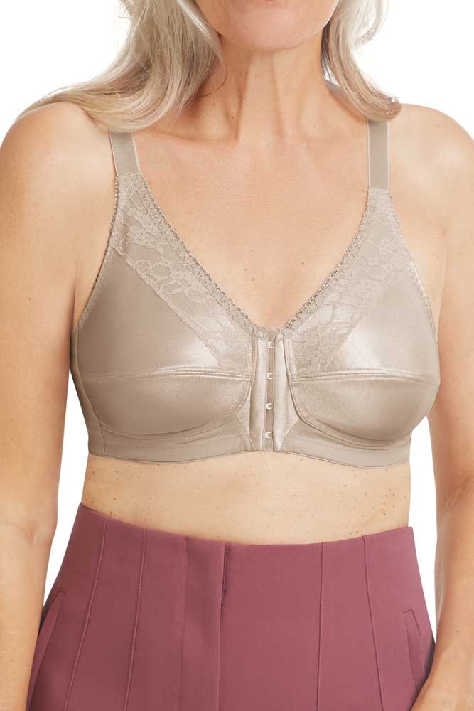  Womens Nancy Non-Wired Pocketed Mastectomy Bra Rose Nude 48DD