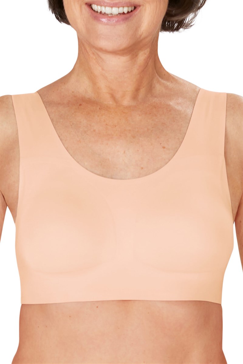 Emma Padded Wire-Free Mastectomy Bra - orange, Amoena USA