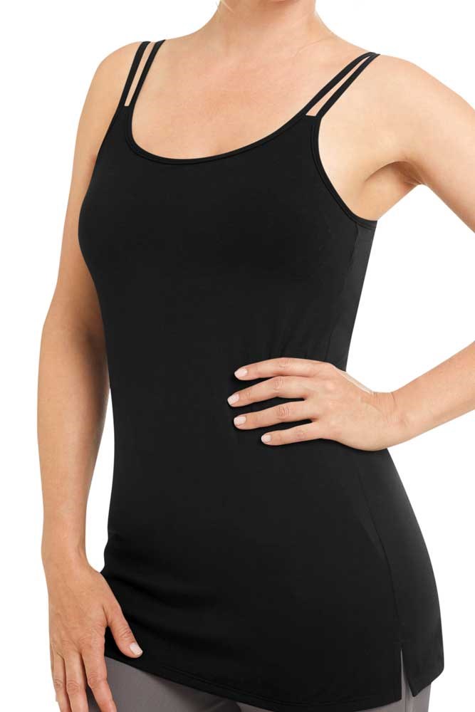 Amoena Women's Valletta Leisurewear Pocketed Mastectomy Top with Built in  Bra/Breast Support