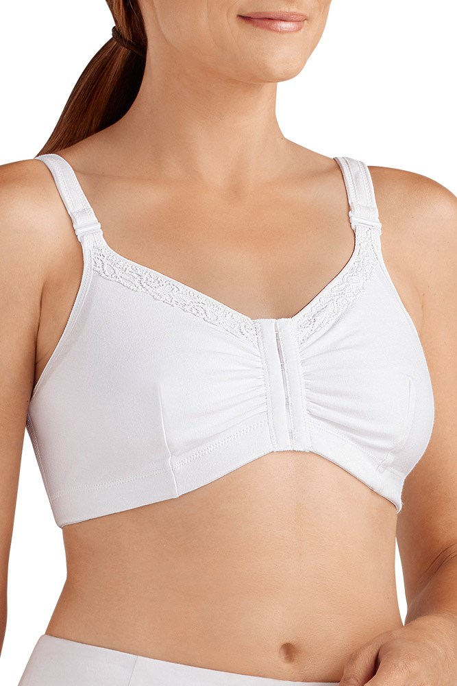 Buy White Hannah Non-wired Front Closure Mastectomy Bra Online